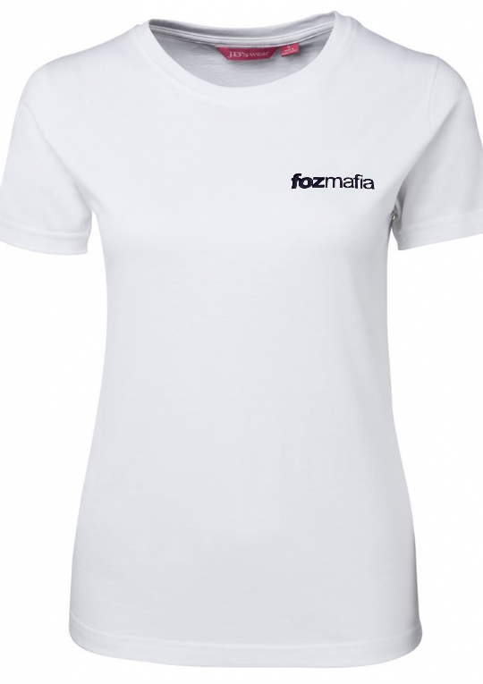 EMBROIDERED LADIES FITTED TEE
